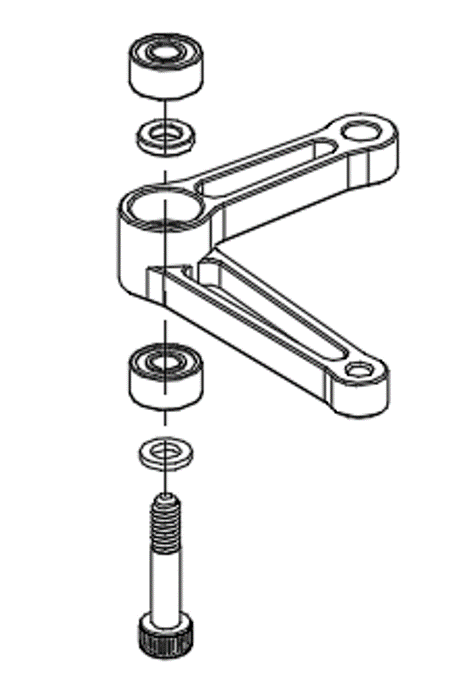 Goosky RS4 Tail Control Arm Set