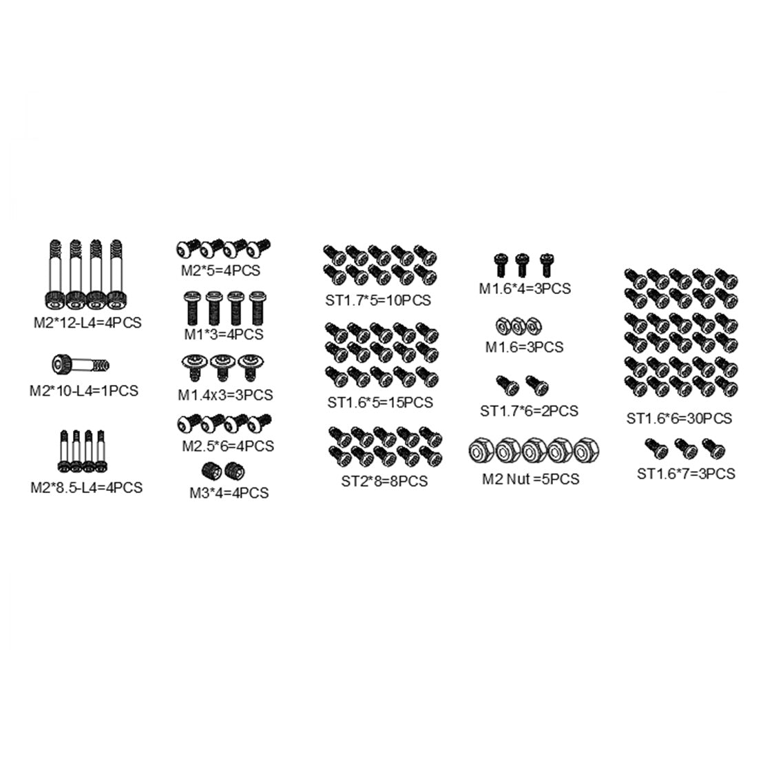Goosky E2 Screw Set
