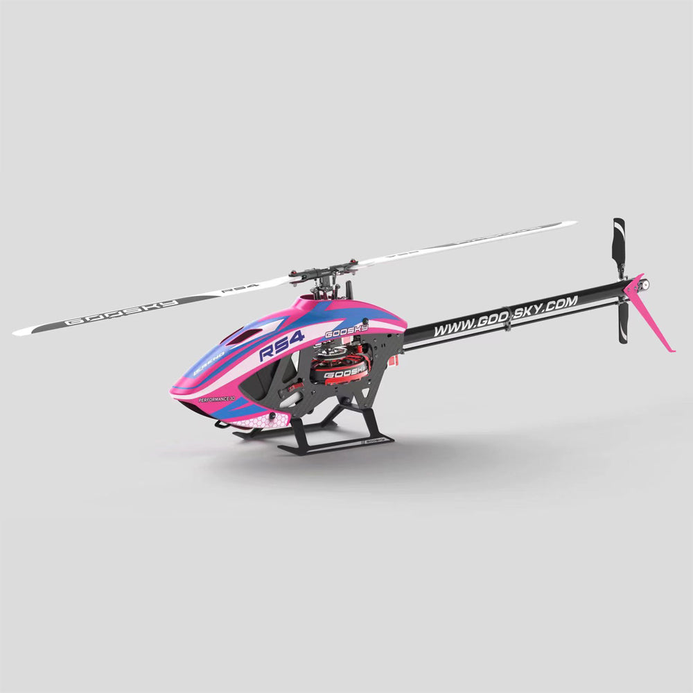 Goosky Legend RS4 Venom Helicopter Kit with Motor – Pink (Unassembled)
