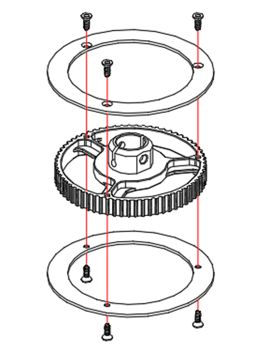 Goosky RS4 Tail Belt Drive Pulley Set