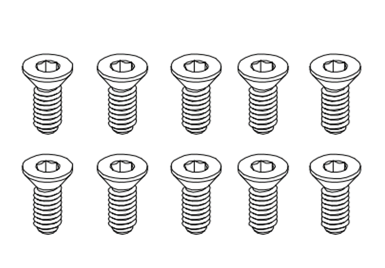 Goosky RS4 Screw Set M1.6x3mm
