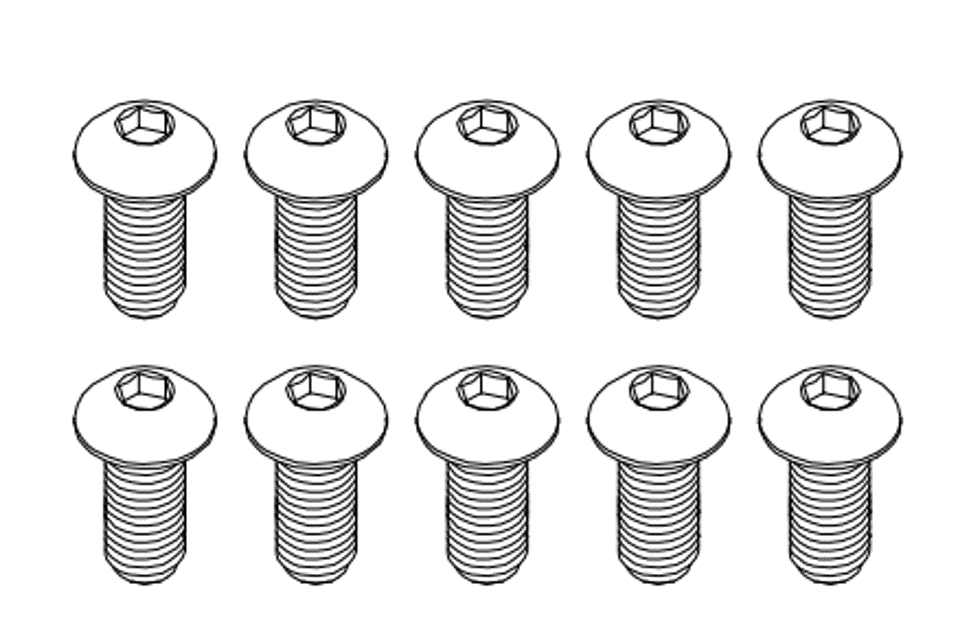 Goosky RS4 Screw Set M2.5x12mm on Sale