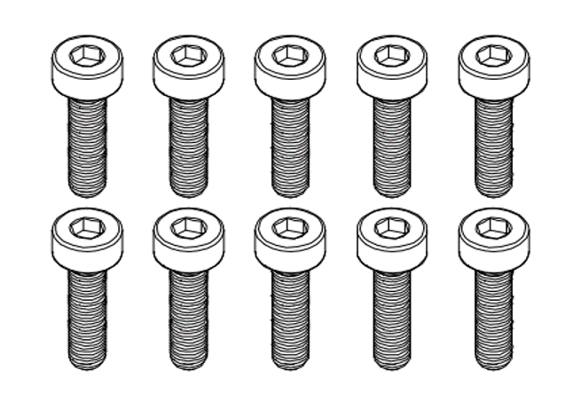 Goosky RS4/RS7 Screw Set M3x8mm on Sale