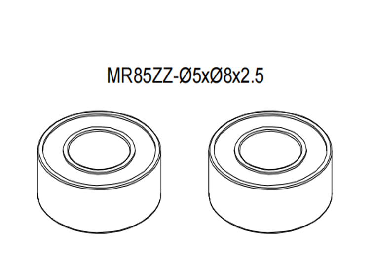 Goosky RS4 MR85ZZ Bearing Set