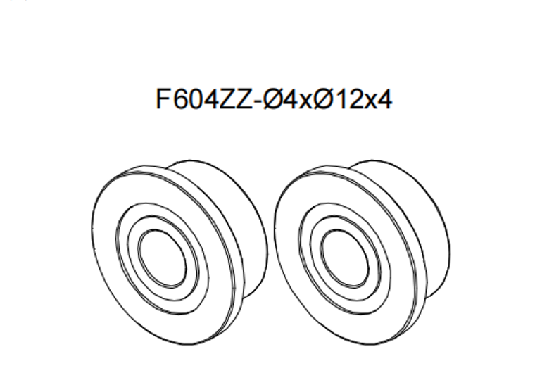 Goosky RS4 F604ZZ Flanged Bearing Set – NMB Online now