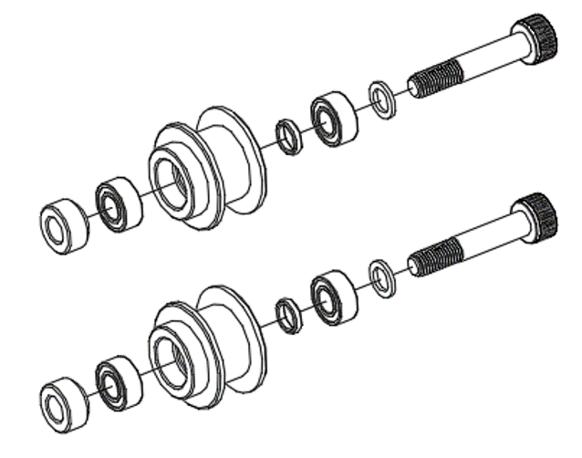 Goosky RS4 Front Tail Belt Guide Set on Sale