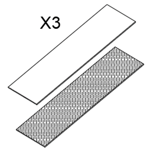 Goosky RS4 Velcro Tape (3pcs)
