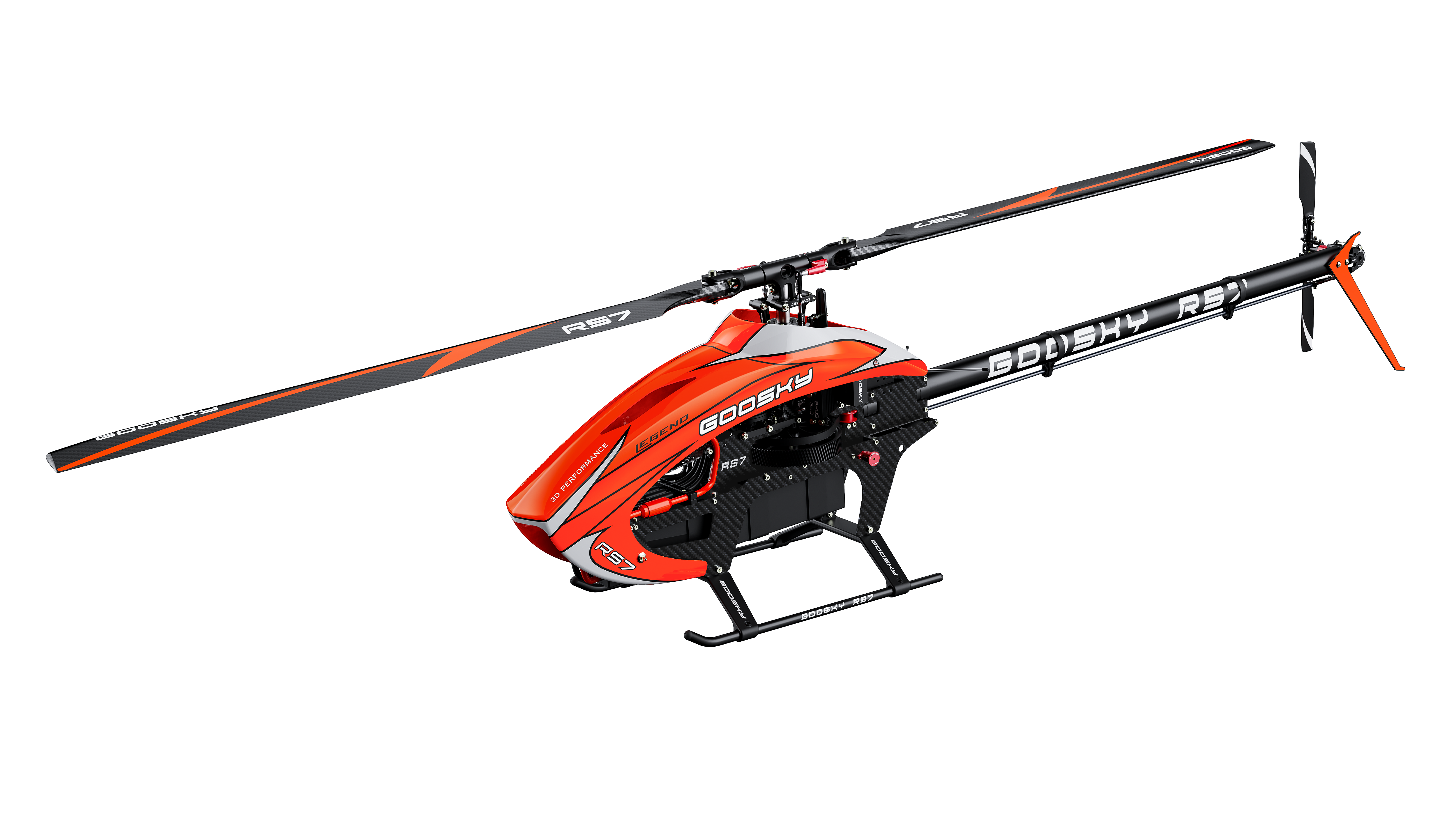Goosky Legend RS7 Helicopter Kit w/o Blades – Orange