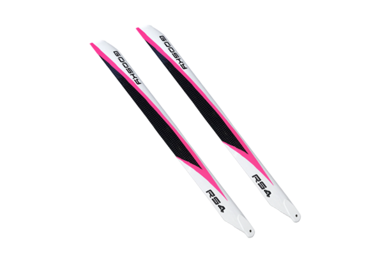 Goosky RS4 Carbon Fiber 390mm Main Blades – Pink