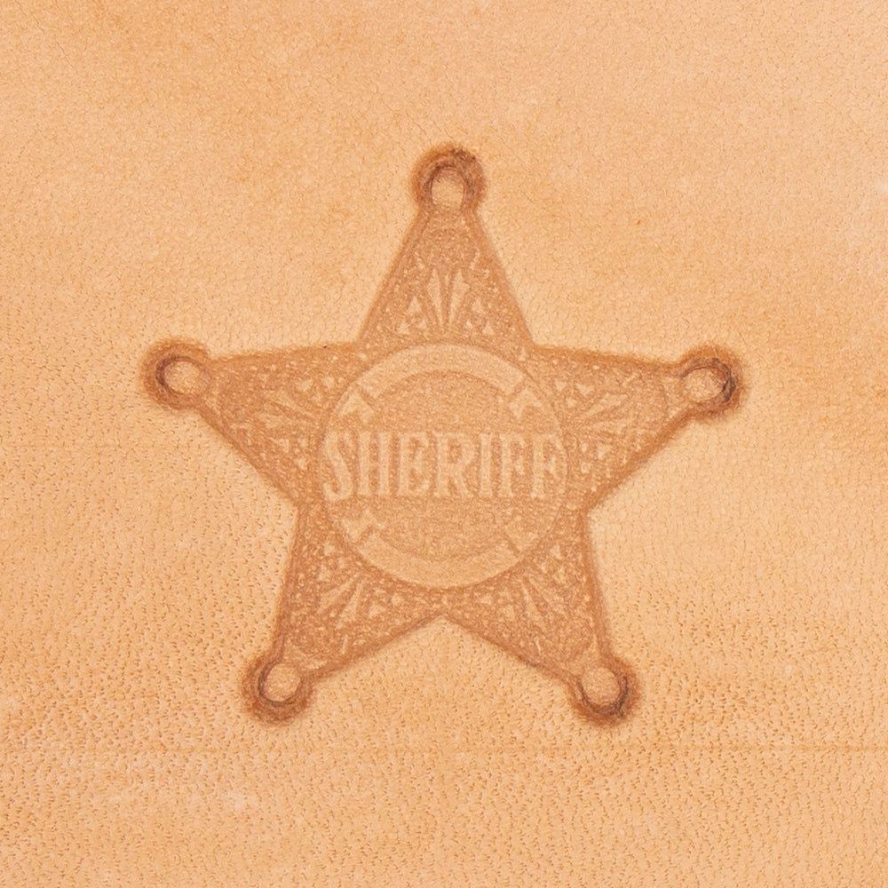 Sheriff Badge 3D Stamp