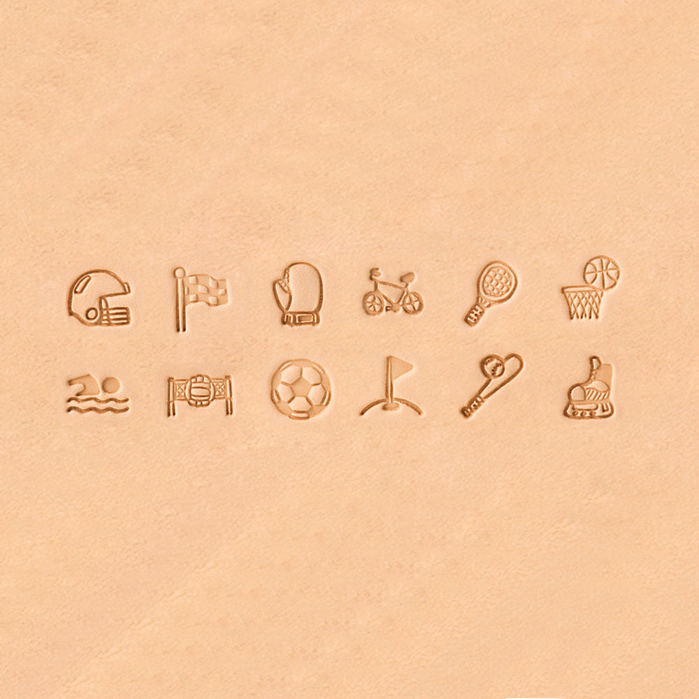 Sports Pattern Stamp 13 Pcs Set, 13mm (1/2″)