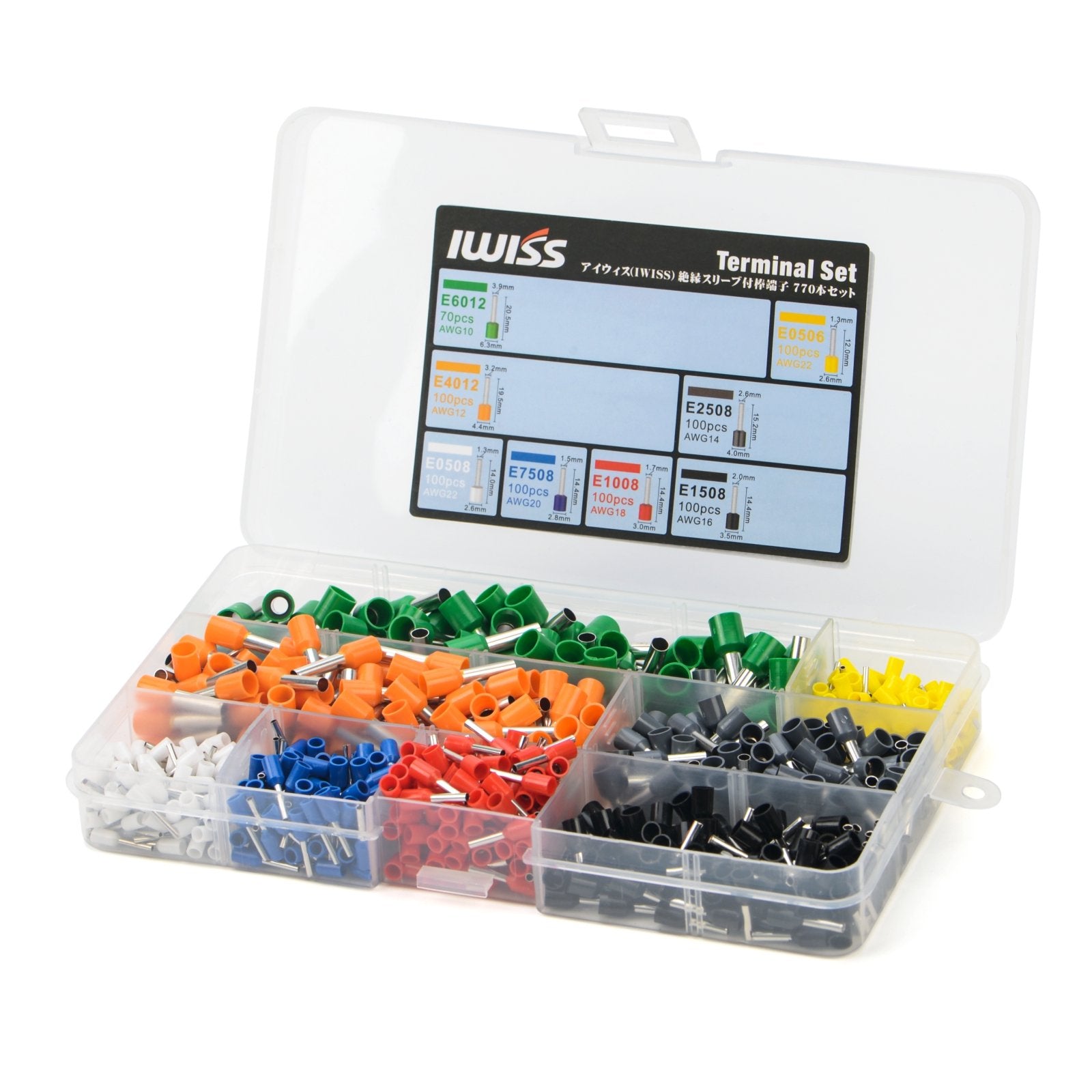 E-770 770pcs insulated ferrules terminals kit Online Hot Sale
