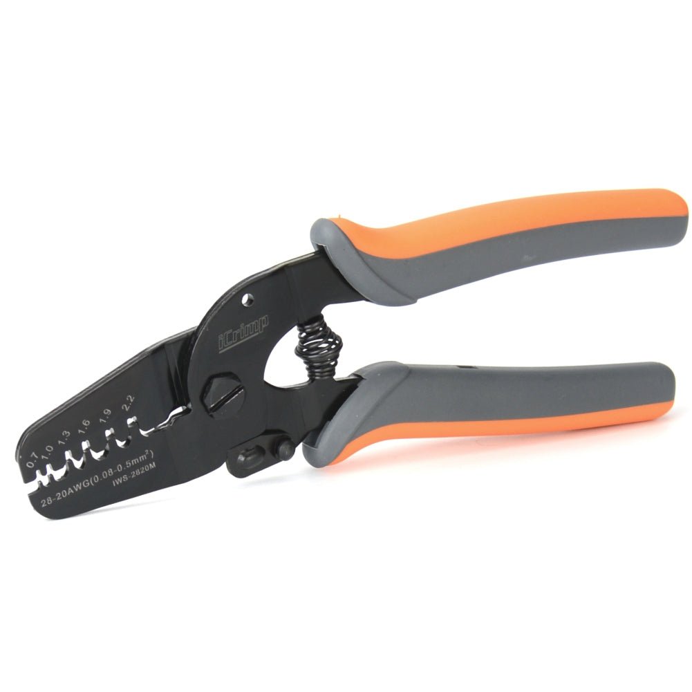 IWS-2820M Mini Micro Open Barrel Crimping Tools Works on AWG28-20 JAM, Molex, Tyco, JST Terminals and Connectors