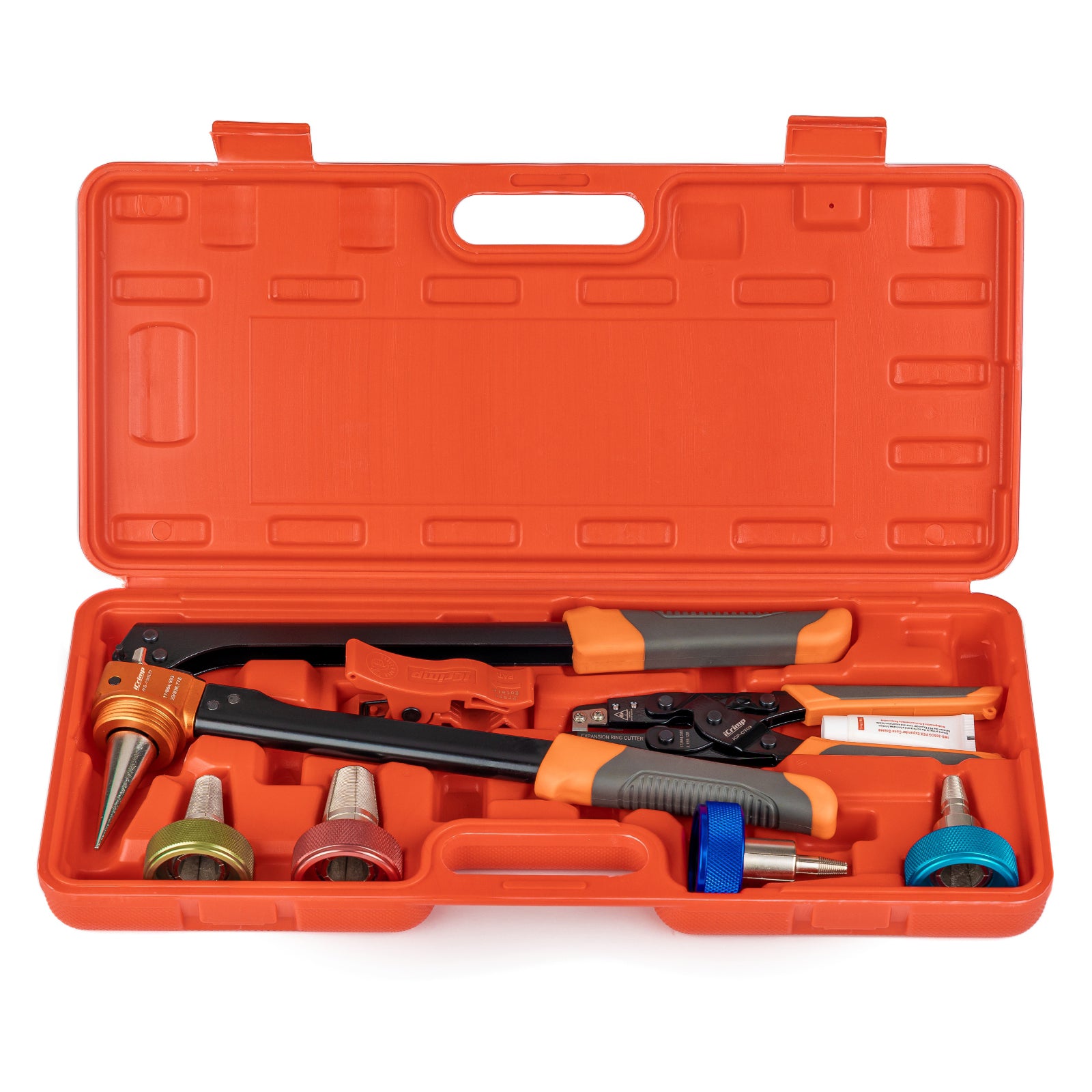 KIT-1960D Expanding Tool Kit with Auto-Rotate Expansion Heads for 3/8,1/2,3/4&1 in.