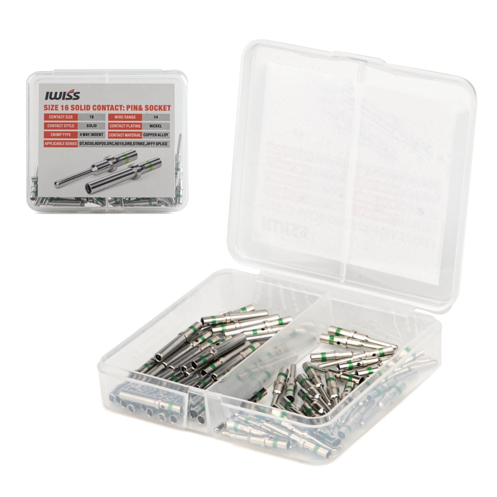 ‎IWS-DT Solid Contacts for Size 16 DT,HD30,HDP20,DRC,HD10,DRB Series