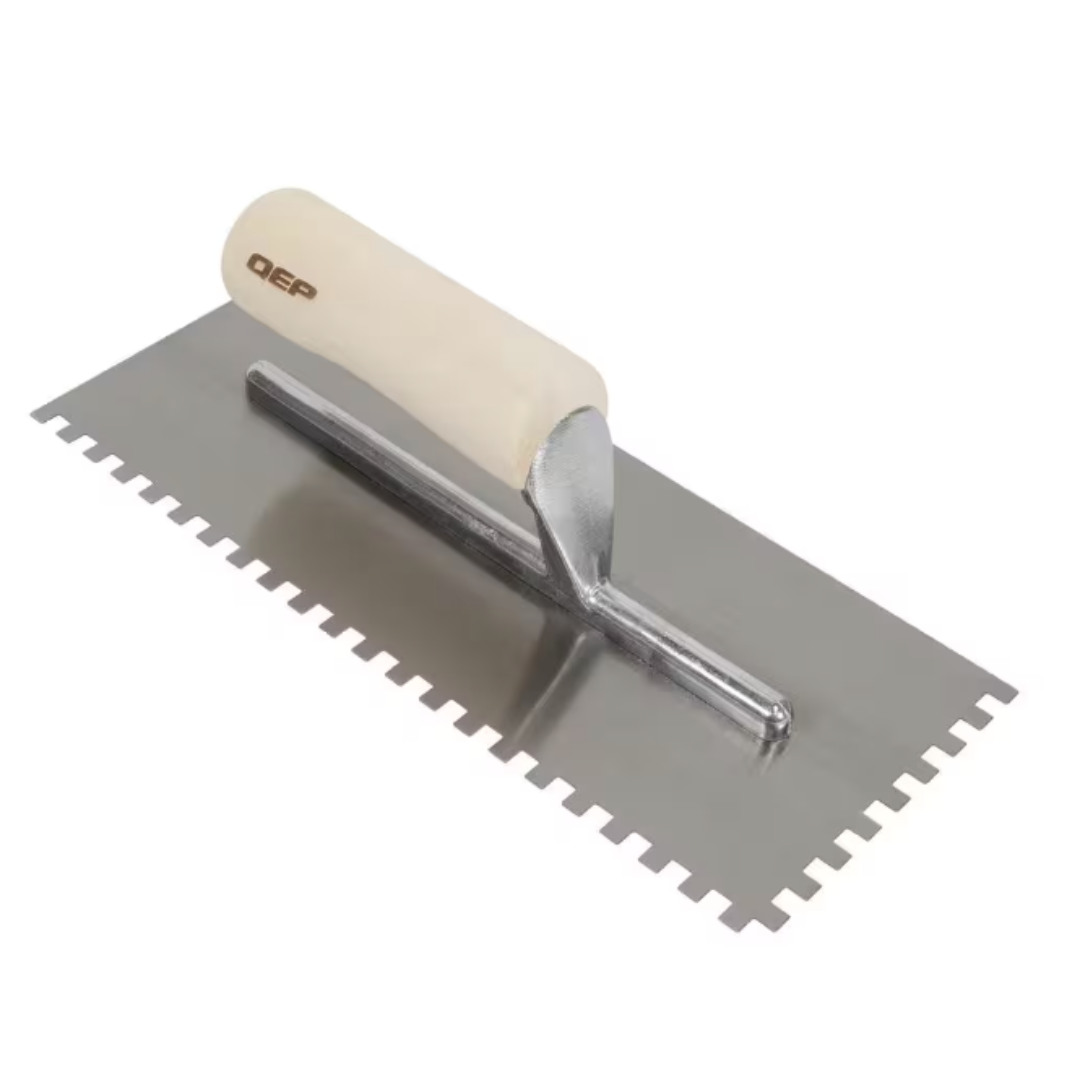 1/4″ x 1/4″ x 1/4″ Square-Notch Wood Handle Trowels