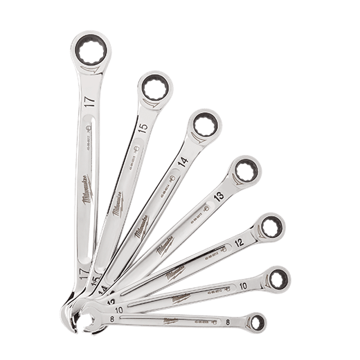 7pc Ratcheting Combination Wrench Set – Metric