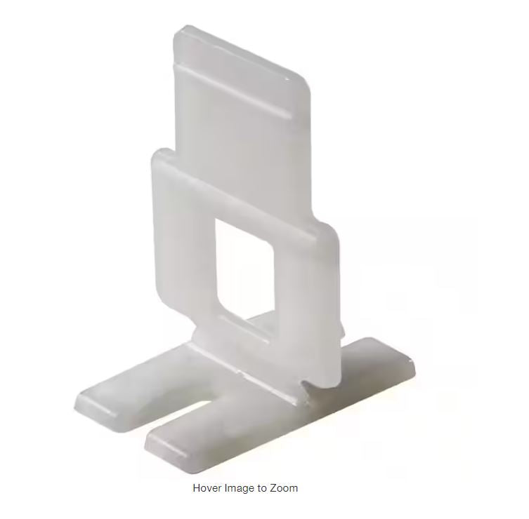 LASH Floor and Wall Tile Leveling System, Flat Clips Part A (1,000- Pack)