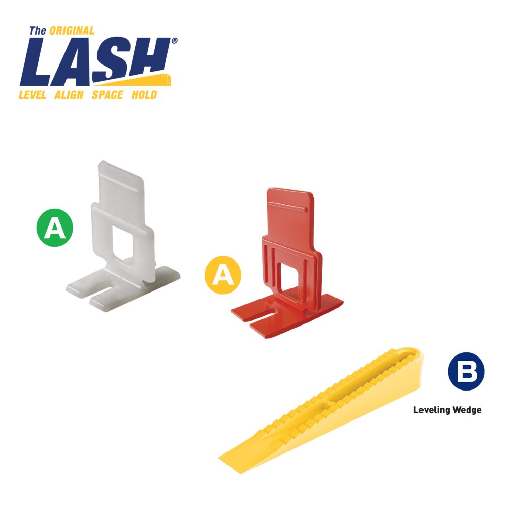 LASH® Tile Leveling System 1/16″ Clips, Bag – 100 Qty