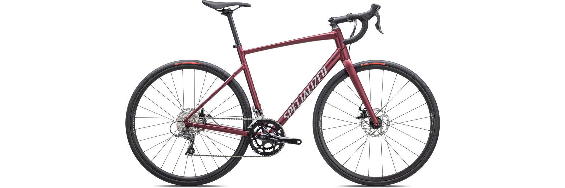Allez E5 Disc Bike, 56cm Satin Maroon/Silver Dust/Flo Red Discount