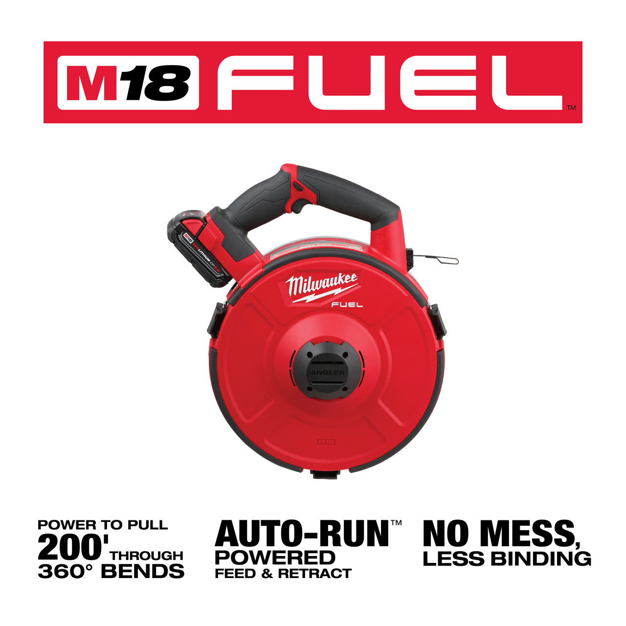 M18 FUEL™ ANGLER™ 120 Ft. x 1/8 in. Steel Pulling Fish Tape Replacement Cartridge